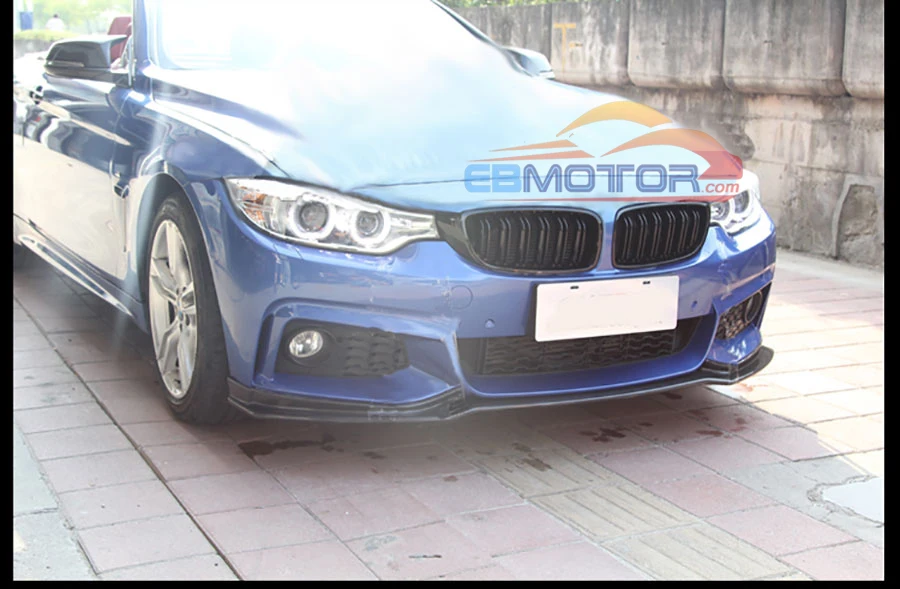 Неокрашенные волокна стекло передний спойлер для BMW F32 F33 F36 M Sport tech Бампер 2014UP