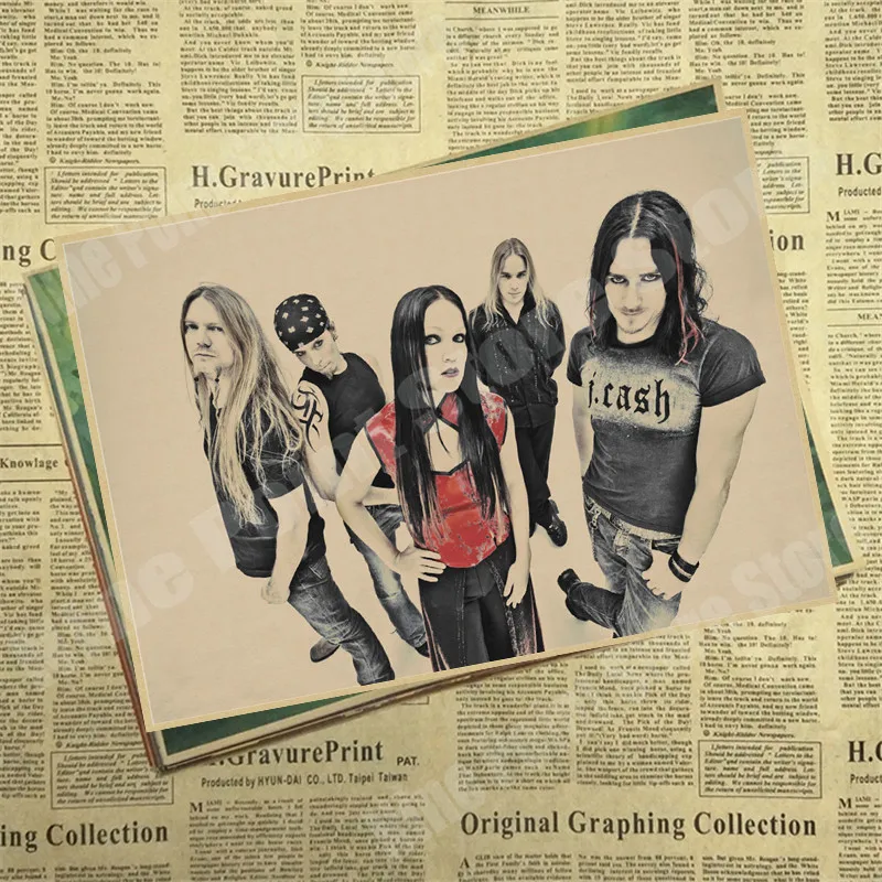 Nightwish домашнего интерьера kraft кислоты рок-музыка плакат рисунок основной стены