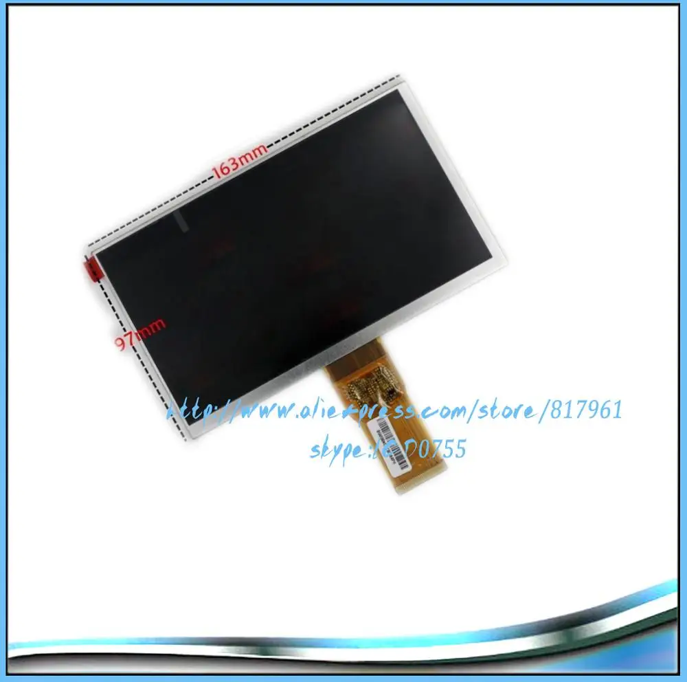 

Free shipping 7" inch IPS LCD SCREEN DISPLAY Panel 1024*600 For Cube TALK 7 U51GT Repair Parts Replacement