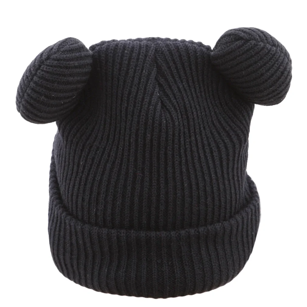 Новая осенне зимняя Милая Рождественская шапка с кошачьими ушками уличная