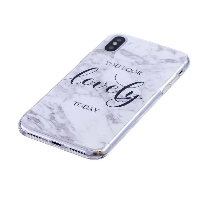Soft Silicon Capas For iPhone 6S 7 8 8Plus 7plus Case Luxury Marble Cover Cute Funda XR X XS Max 5 5S SE Coque Bags |