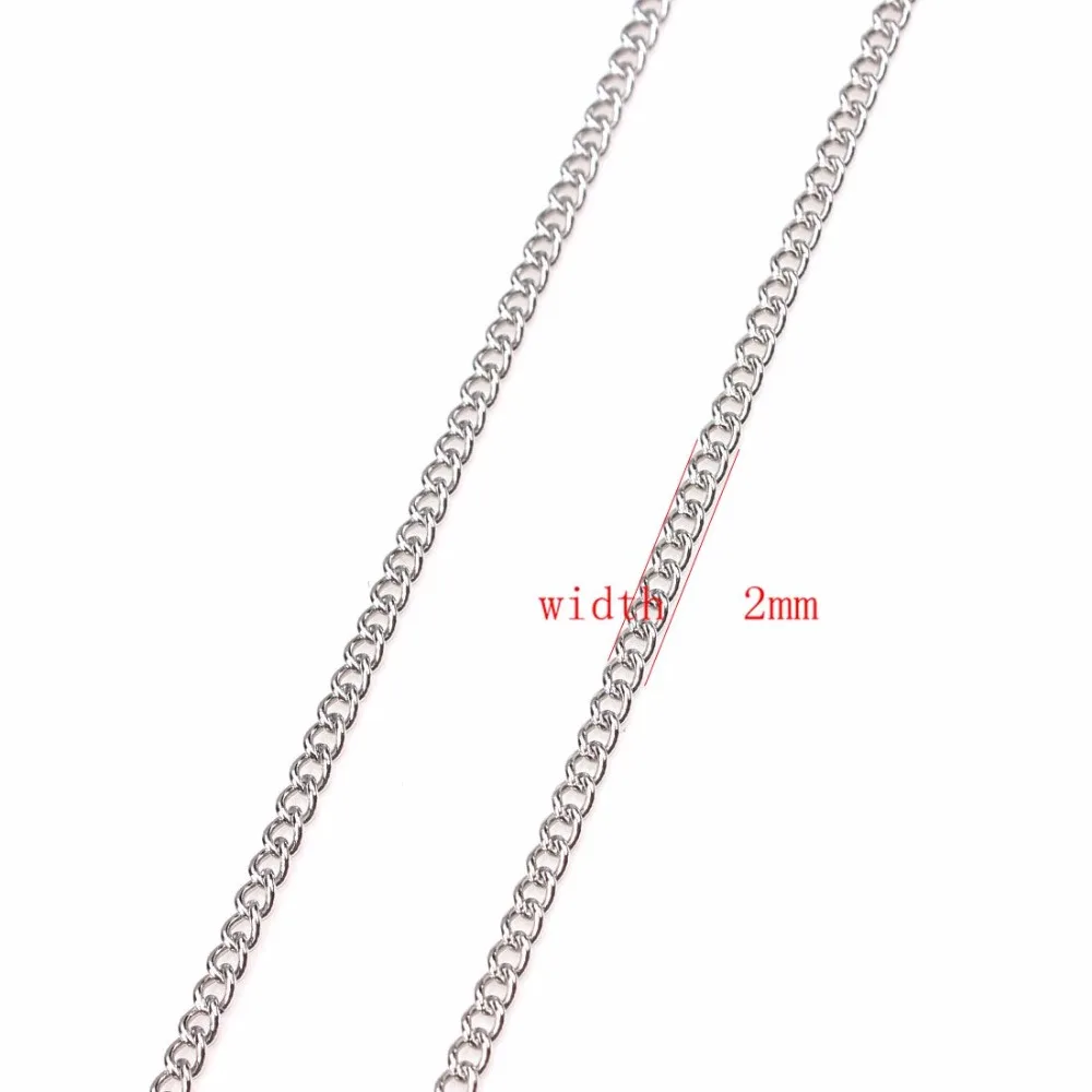 5 ярдов/упаковка кубинские Звенья из нержавеющей стали|necklace jewelry|fashion jewelryjewelry fashion