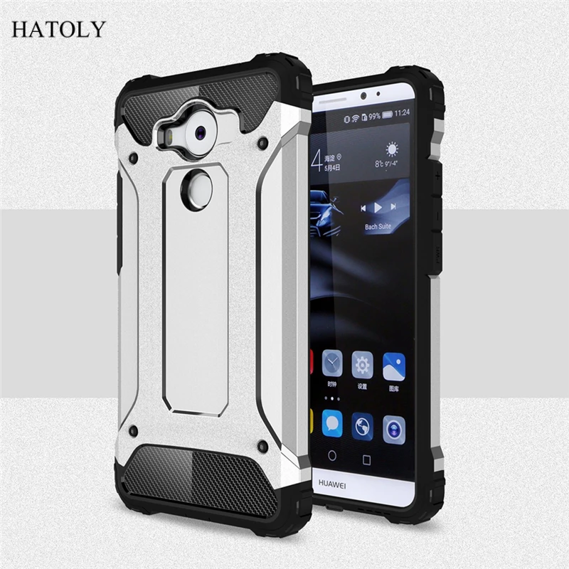 For Huawei Mate 8 Case Silicone Rubber Armor Shell Hard PC Back Phone Cover Protective | Мобильные телефоны и аксессуары