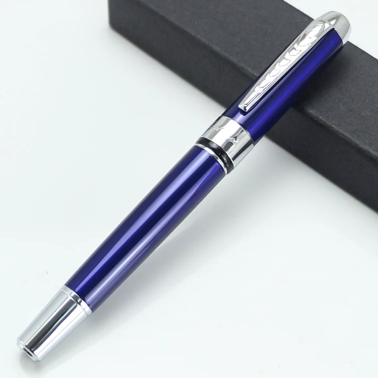Jinhao250 синие и Серебристые студенческие офисные ручки для письма шариковая ручка 0