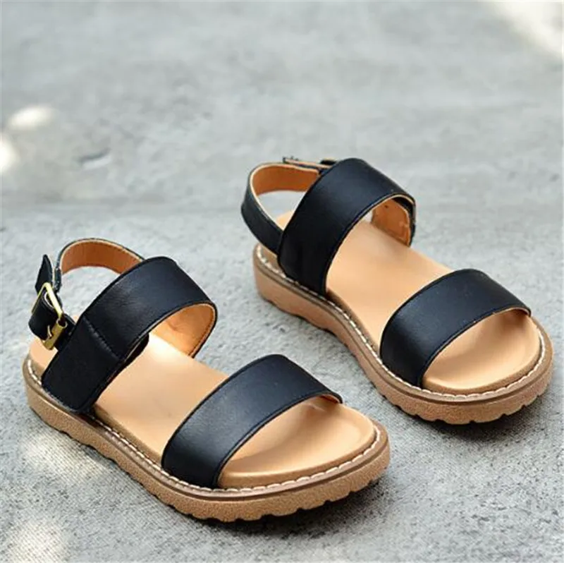 Новые летние детские сандалии Weoneit для девочек мягкая кожа обувь принцессы