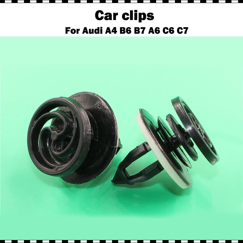 

10pcs Auto Parts Car Accessories Quality Plastic Clip Interior Door Card Fastener Clips Trim Panel Mounting For Audi A4 Quattor