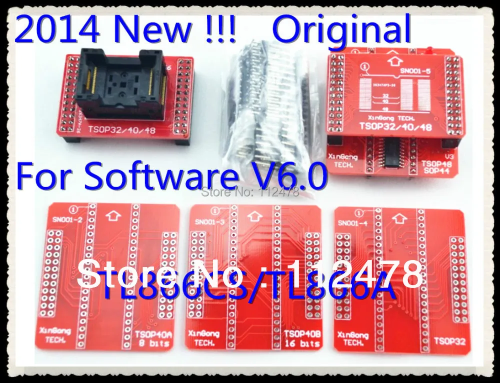 Бесплатная доставка 2020 оригинальный адаптер IC для нового программатора V10.41 TL866CS