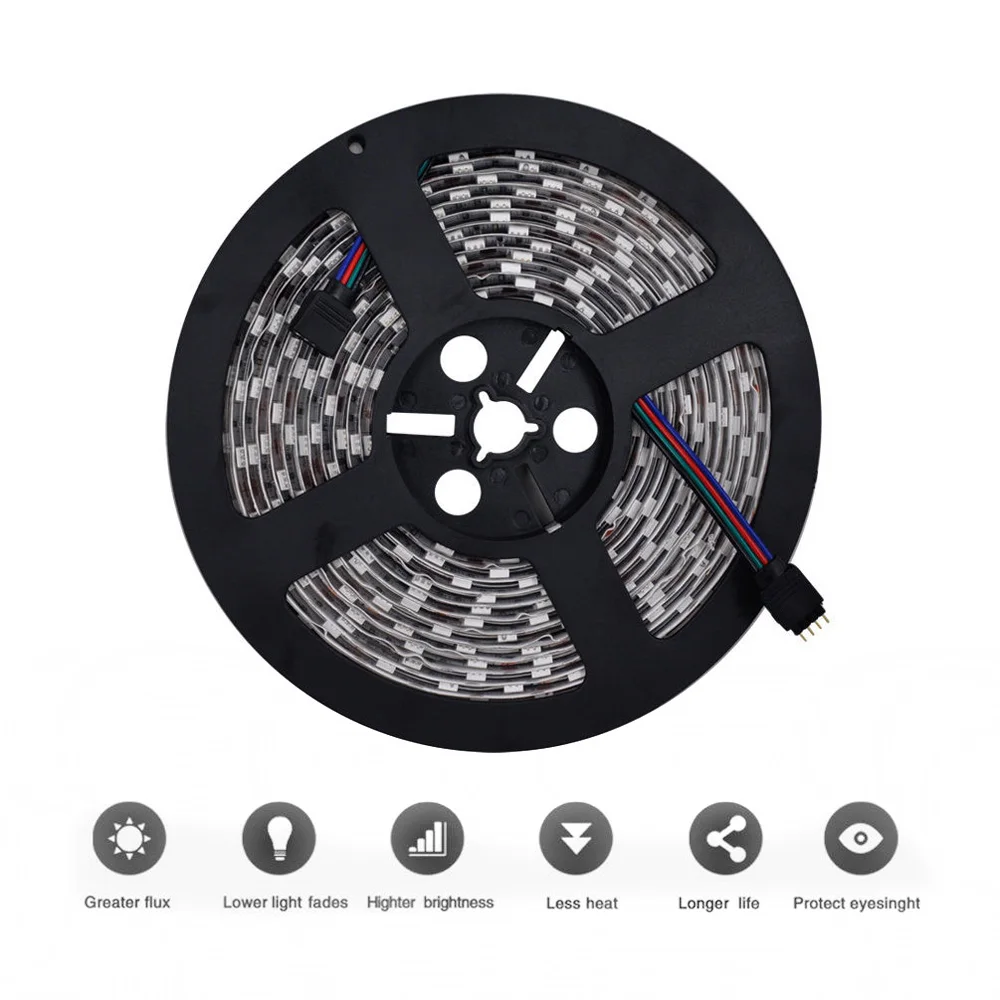 Светодиодная лента RGB 25 м водонепроницаемая 12 В постоянного тока 5050 SMD + 24 а
