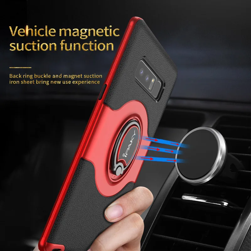 iPaky For Samsung Galaxy Note 8 Case Cover Soft Silicone + PC Stand Note8 N950F Armor Protective Shield |