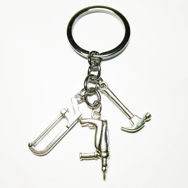 Мини брелок для ювелирных изделий электрическая дрель Hacksaw Hammer Keychain Dres S