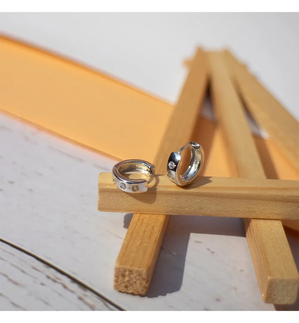Серьги из стерлингового серебра 925 пробы, модные, циркониевые, Круглые, изогнутые, с широким вырезом, большие серьги, кость, дикий темперамент, тренд, женские серьги
