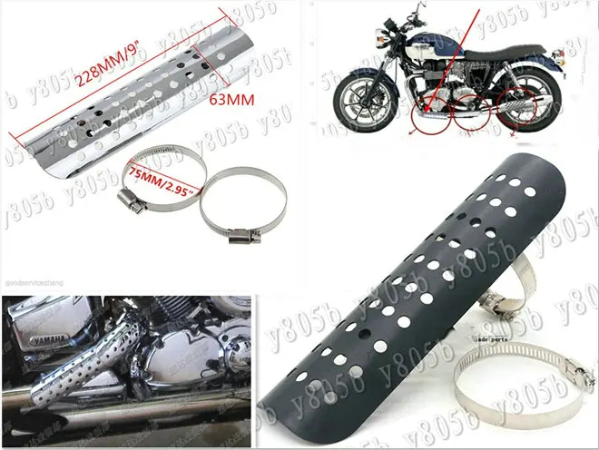 Новый металлический выхлопной тепловой щит для Honda Shadow Spirit Saber Aero ACE Steed VLX 400 600 1100 DLX