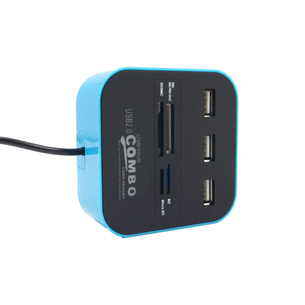 CARPRIE Usb концентратор 2 0 кардридер Высокое качество USB комбо все в одном Мульти 3