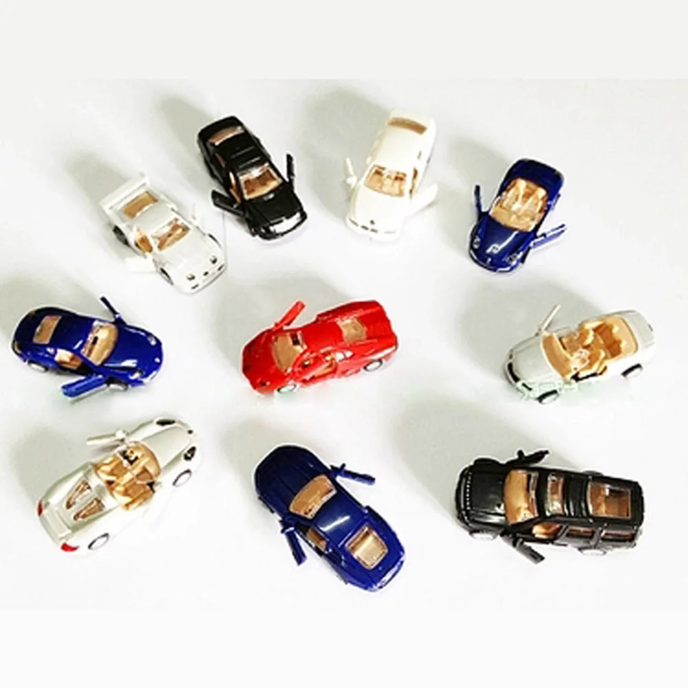16 шт. 1:87 4D пазл модели автомобилей наборы железнодорожная компоновка новый C8704|car