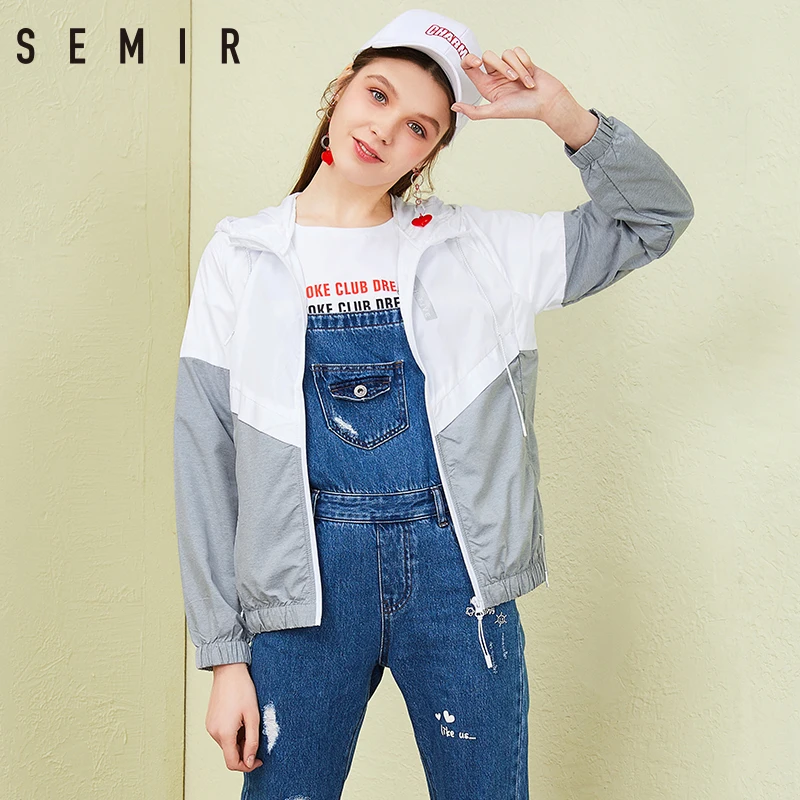 SEMIR весенняя куртка Для женщин одноцветное пальто Jaqueta Feminina Casaco Feminino осень