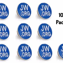 Круглые синие заколки для лацканов JW.org зажимы галстуков и шляп