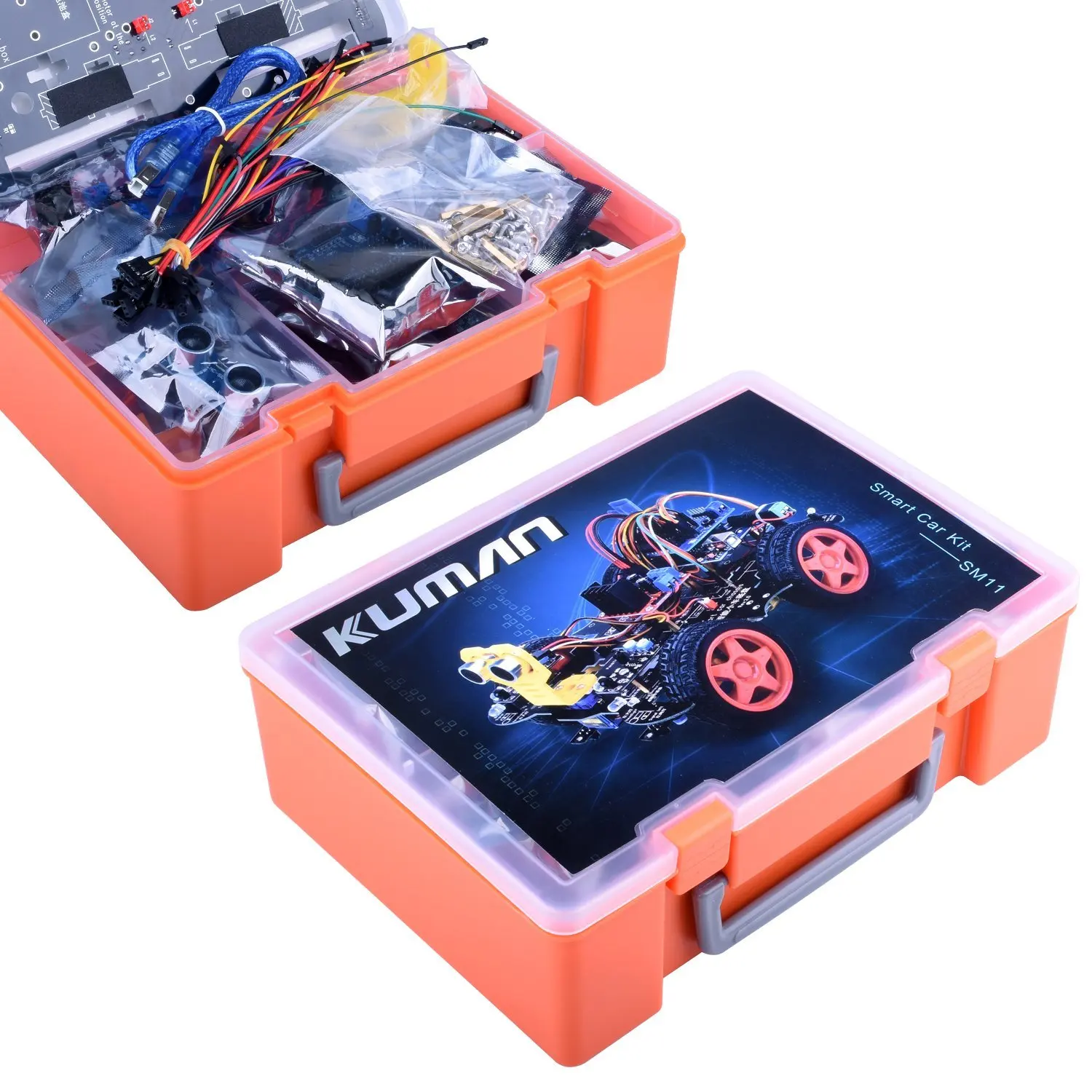 Upgraded Bluetooth RC Smart Robot Car Kit Miroad UNO R3 robotics kit building Sets with Line Tracking Module SM11 | Электроника