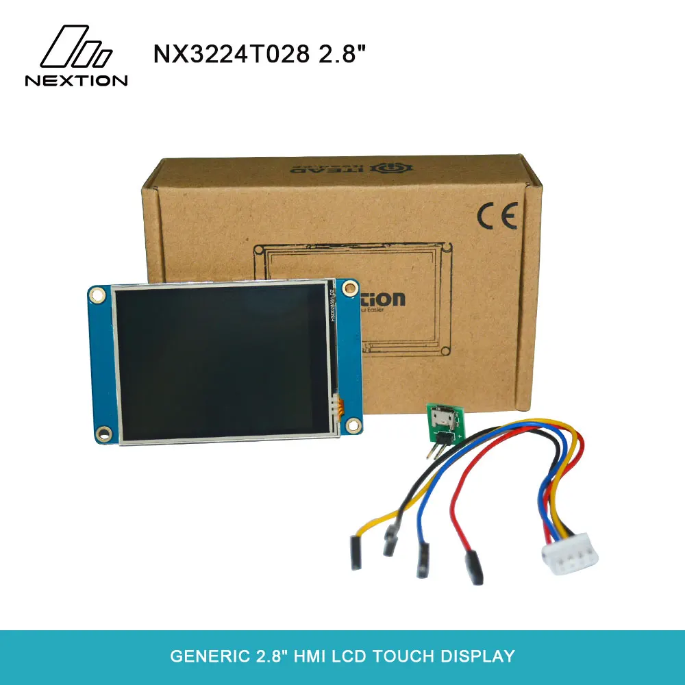 Nextion NX3224T028 2 8 ''HMI интеллектуальный сенсорный дисплей TFT ЖК модуль 4 проводная