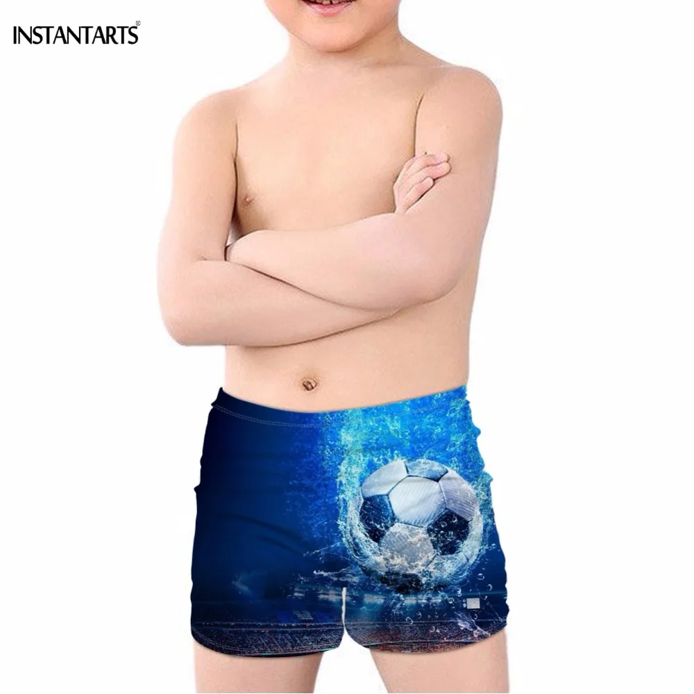 INSTANTARTS Ice/Fire Football Soccer/Летние плавки для мальчиков Купальные пляжные купальники