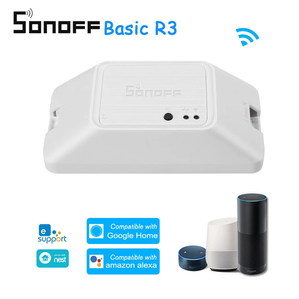 Смарт выключатель SONOFF BASIC R3 с поддержкой Wi Fi|Модули для умного дома| |