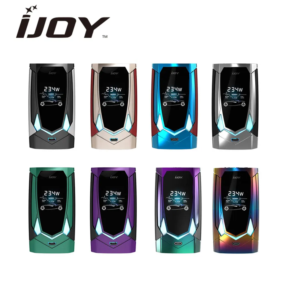 Новейший IJOY Мститель 270 коробка мод 234 Вт Голосовое управление TC мощный Выход для