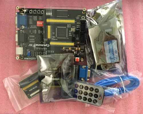 Плата FPGA Cyclone IV NIOSII комплект обработки видеоизображений VGA EP4CE6E22C8N (USB Blaster)