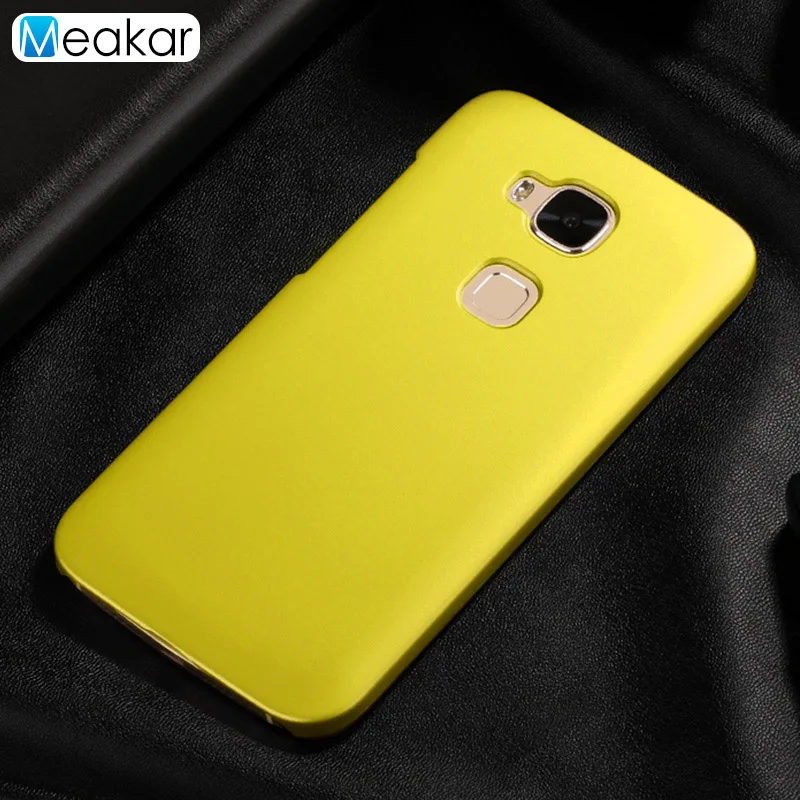yellow Матовая Пластик Coque 5.5For huawei G8 чехол для huawei G8 G7 плюс Maimang 4 D199 телефона чехол-лента на заднюю панель - Цвет: yellow