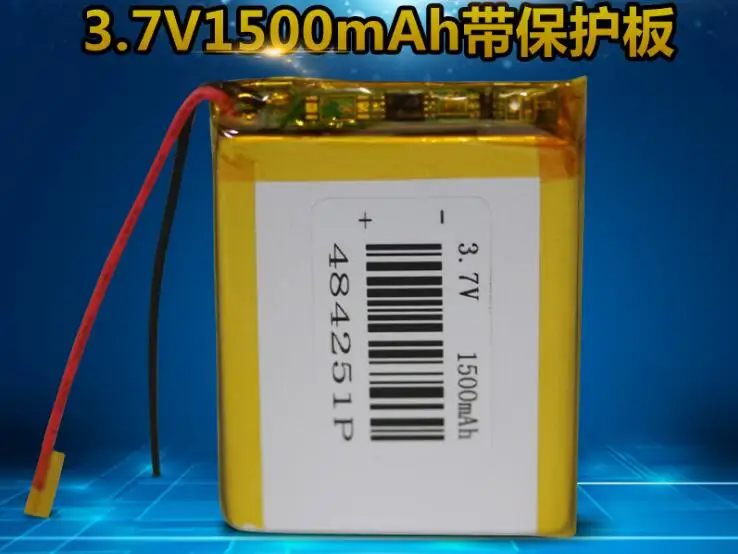 Для 3 шт. 7 в 1500 мАч литий-полимерный 484251 Автомобильный GPS навигатор рекордер
