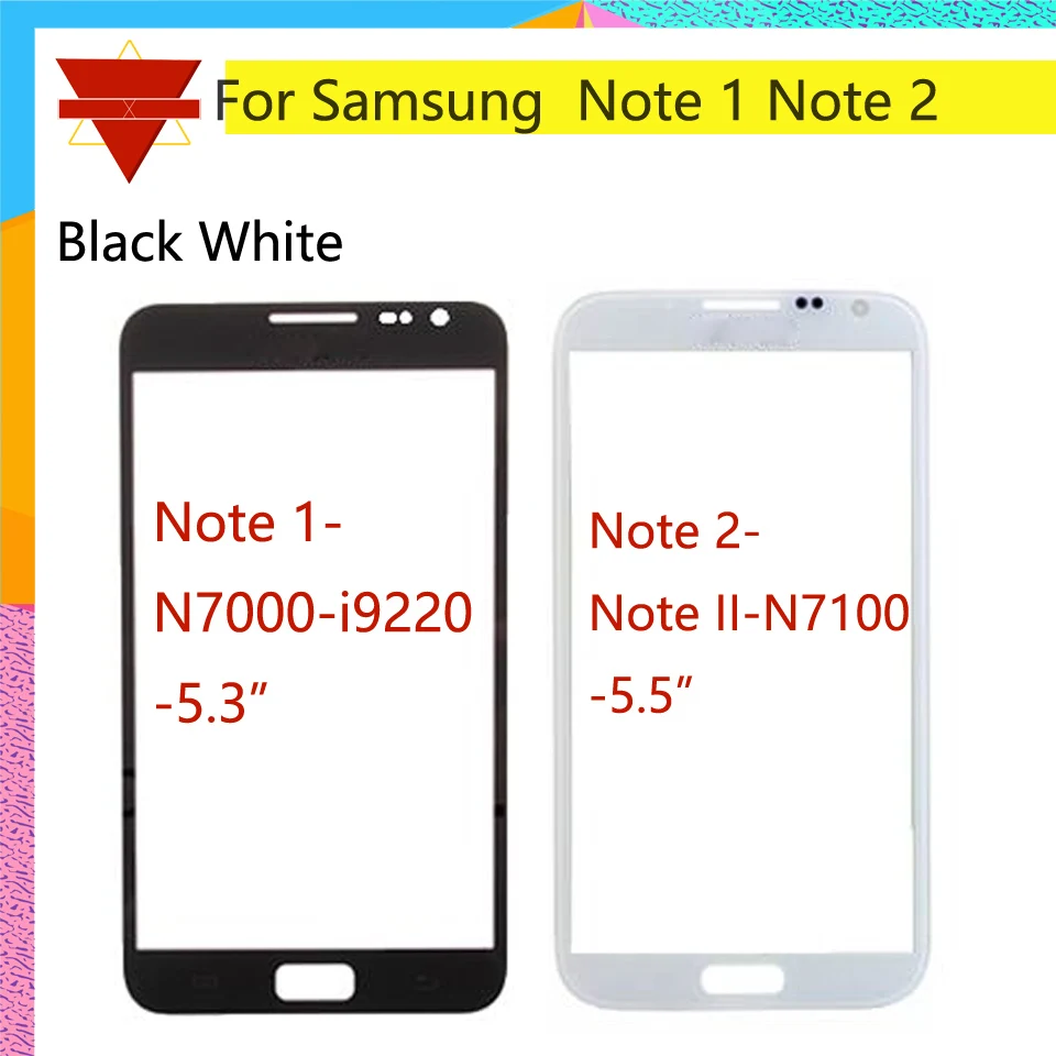 Новый сенсорный экран для Samsung Galaxy Note 1 N7000 i9220 NOTE II 2 N7100 черный передний внешний