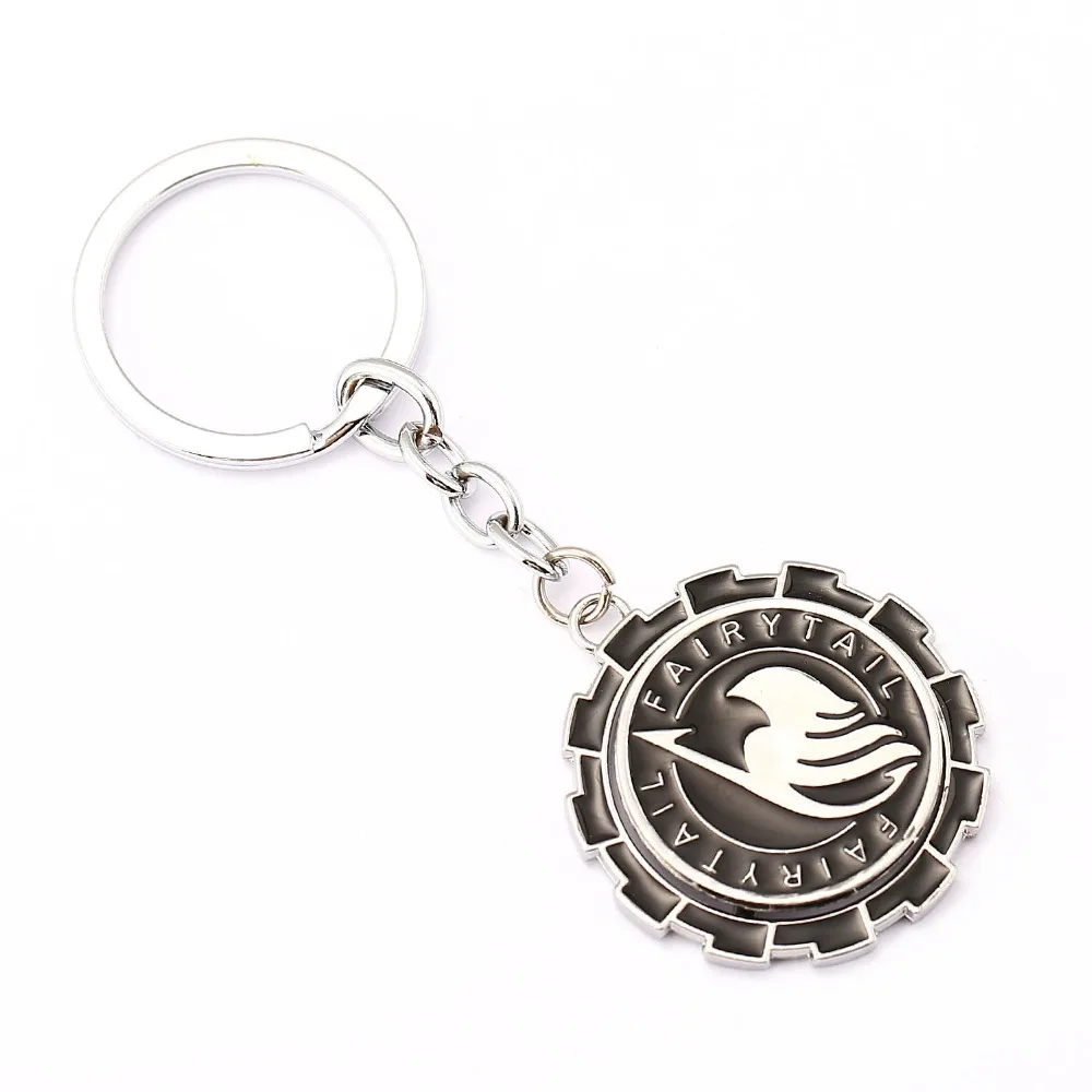 

MS Jewelry FAIRY TAIL Keychain Rotatable Key Rings Holder For Gift Chaveiro Car Key Chain Anime Souvenir