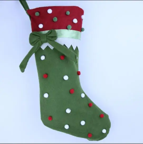 Бесплатная доставка 3 шт./лот цветные конфетные точки Декор Рождественский чулок