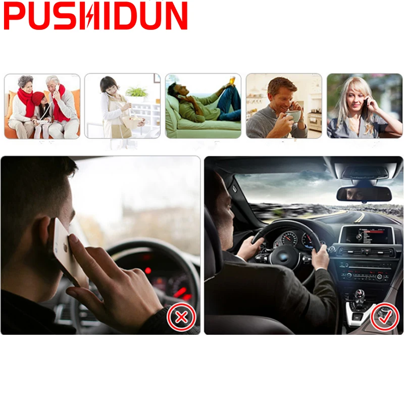 ЖК-дисплей Дисплей автомобиль-Стайлинг Универсальный Bluetooth гарнитура для авто