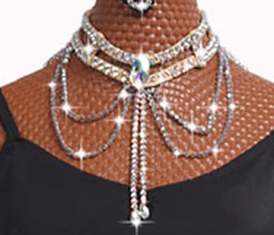

Women Dance Accessories Stones Nacklace Girls Stage Necklace