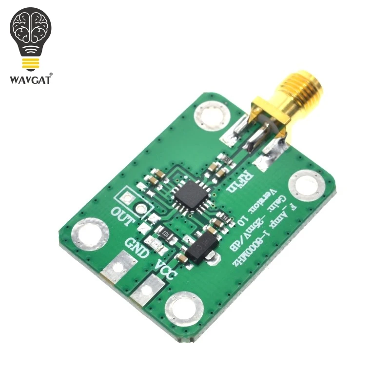 WAVGAT 1 8000 МГц AD8318 логарифмический детектор rf 70 дБ RSSI измеритель