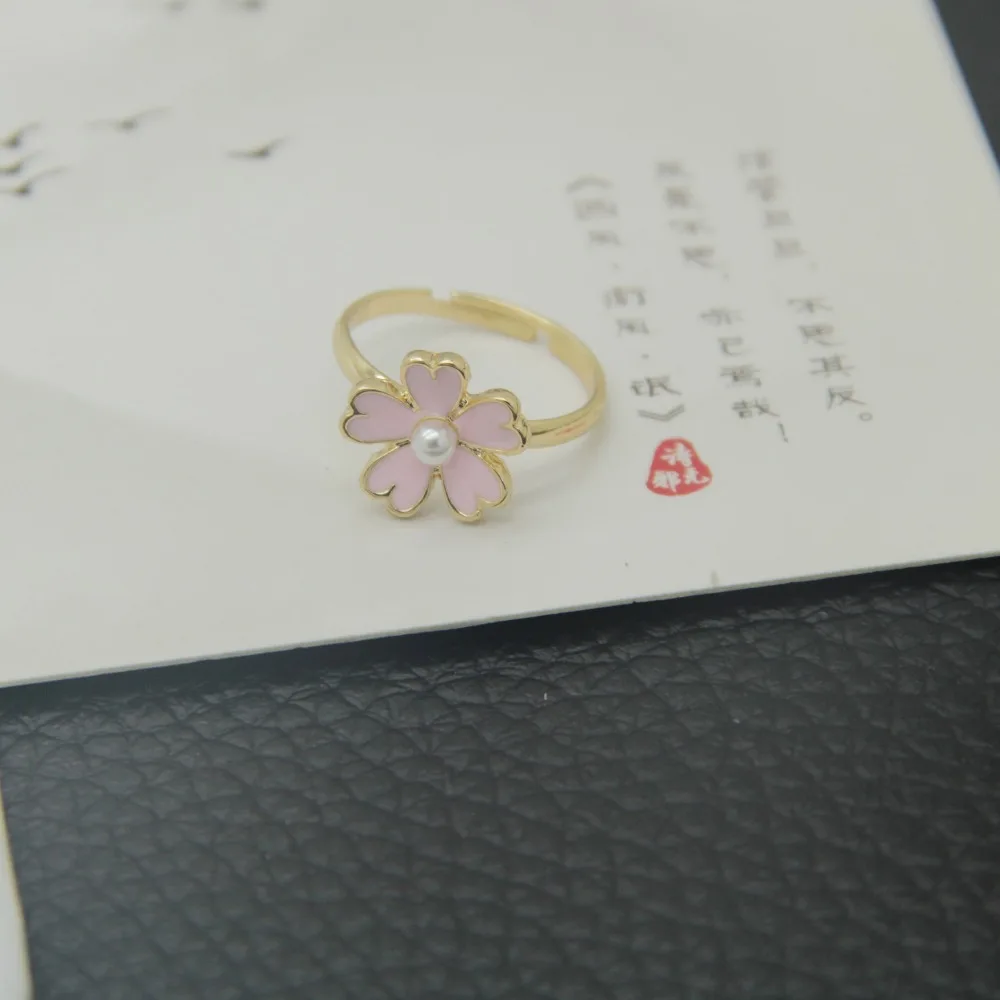 Новое поступление товаров металлическое эмалированное кольцо Sakura 20 шт./лот|rings free