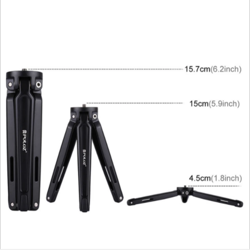 Мини-штатив PULUZ карманный Настольный Штатив с винтом 1/4 дюйма для DSLR и цифровой