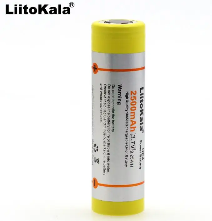 

20PCS NEW Original 3.7V 18650 2500mAh Li-ion battery rechargeable cell HE4 20A discharge Max 30A pulse for power tools