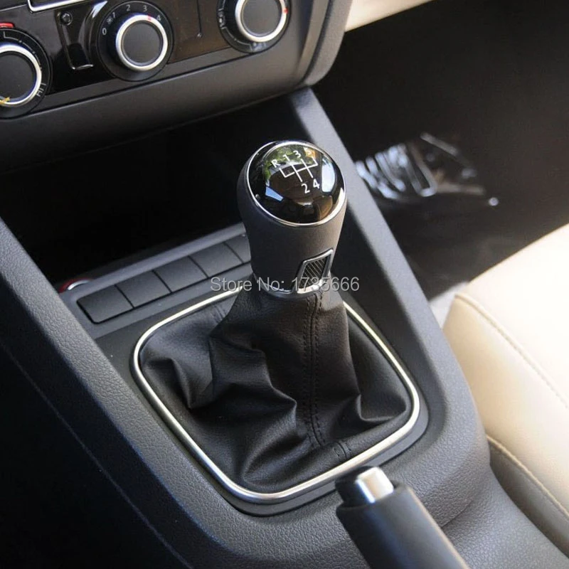 

Car Style 5 Speed Black Manual Gear Shift Knob Cover Case For VW Jetta 5 6 GOLF 6 VI MK5 MK6 5KD 711 113 A 2013-15