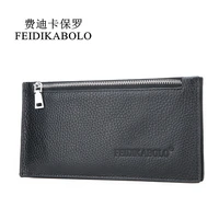 feidikabolo men genuine leather wallet business card holder wallet credit card case id holders purse porte carte cardholder man