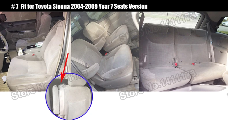 Автомобильный чехол для Toyota Sienna, чехлы для сидений, стильные чехлы для сидений, защитные чехлы из воловьей кожи, набор автомобильных аксессуаров 2004- лет