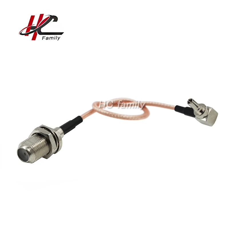 New High Temperature Straight F jack to 90 degree CRC9 TS9 plug RG316 Coax Cable 15cm 5.9in | Обустройство дома