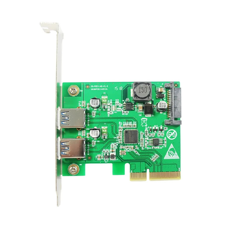 Desktop PCI Express x4 двойной USB3.1 Тип порт конвертер 2 порта USB 3.1 Тип-контроллер pci-e карты