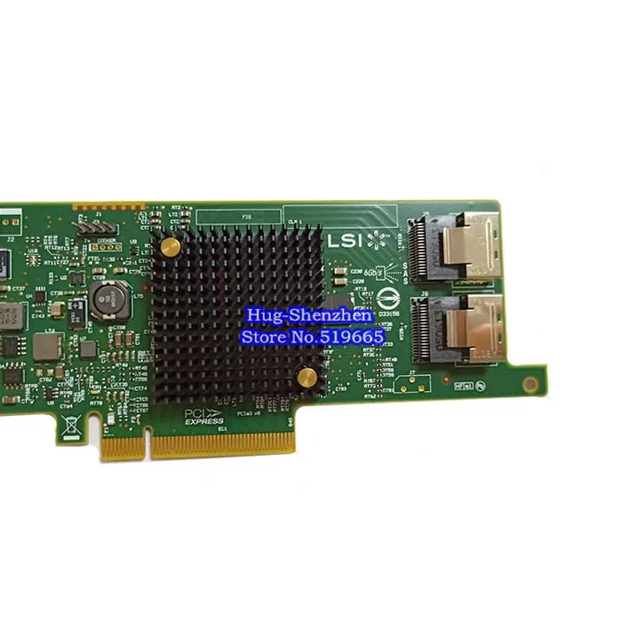 Высокое качество LSI SAS 9217 8i 9207 HBA SFF8087 Mini HD 6 ГБ PCI E 3 0 X8 контроллер RAID