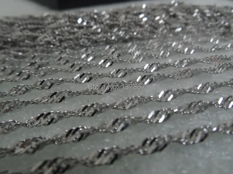 Ювелирная фурнитура 5 м оптом витая цепь из нержавеющей стали с водной волной
