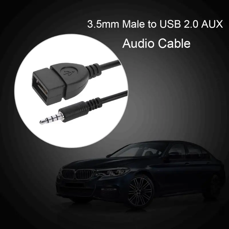 Аудиокабель с разъемом папа на USB 2 0 3 5 мм AUX стерео штекер Папа конвертер для