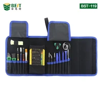 bst 119 magnetic precision screwdriver set disassemble repair laptop mobile phone tool set with tweezers spudger prying tool