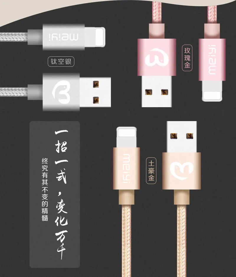 MEIYI usb-кабель в нейлоновой оплетке для iPhone 7, 6 6s плюс 5S iPad подходит для IOS 10 9 8 Pin кабель+ 2 взаимных обмена данными между компьютером и периферийными устройствами Выход автомобиля Зарядное устройство 2.4A max