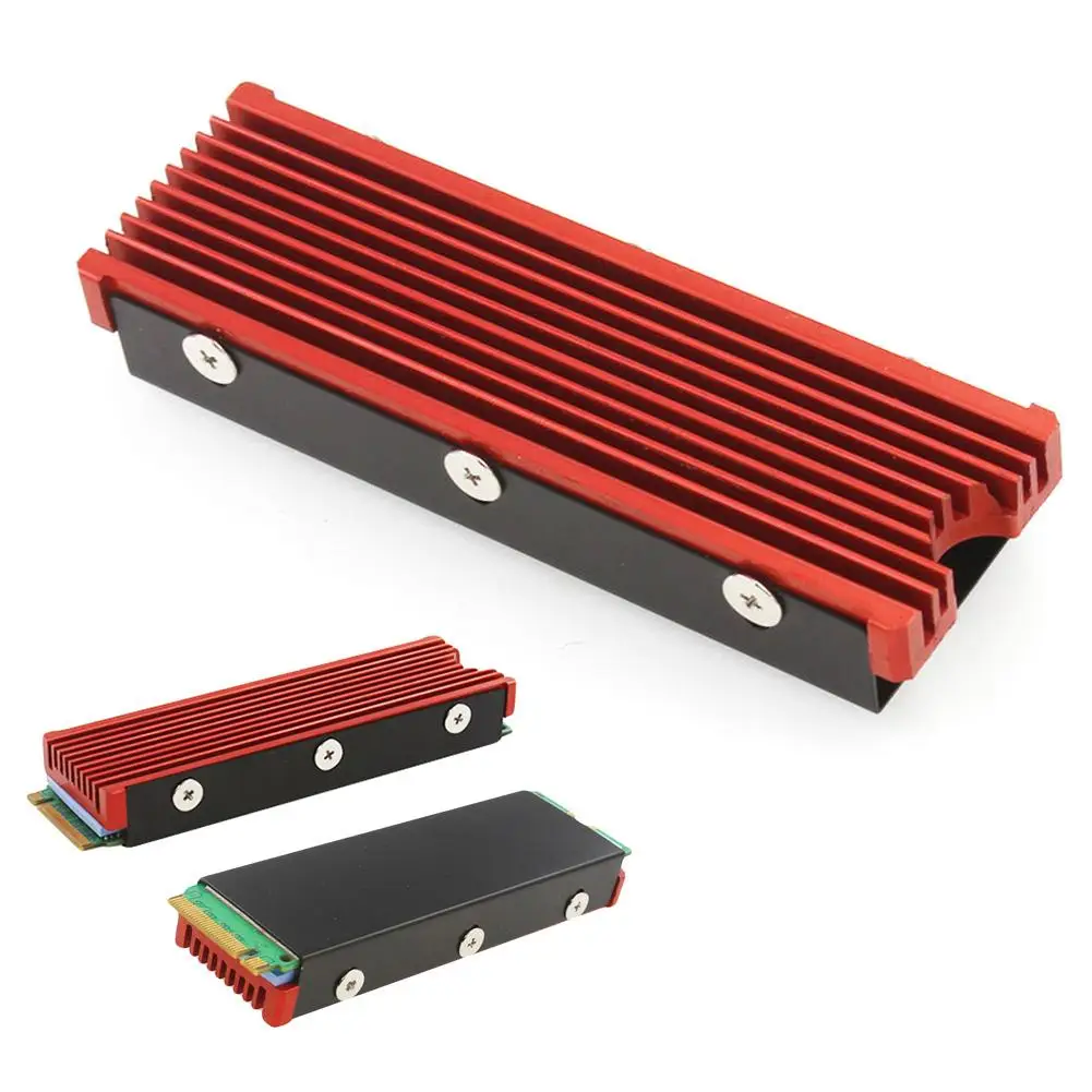 Алюминиевый радиатор M.2 NGFF NVMe SSD Охлаждающий теплоотводящий ребристый