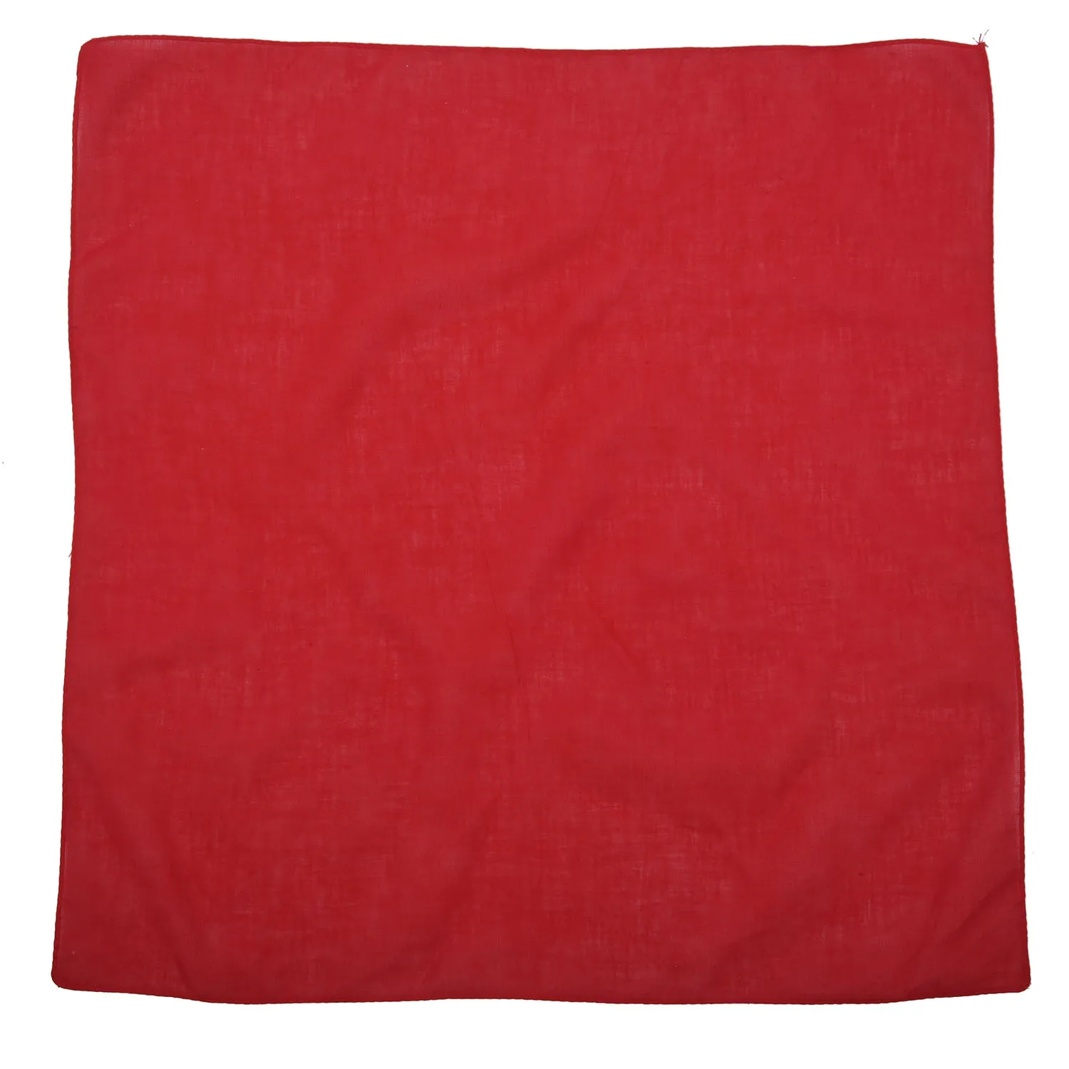 Fancy Plain Bandana 100% Cotton Head Neck Wrist Wrap Neckerchief Scarf 12 Color Colour:Red |