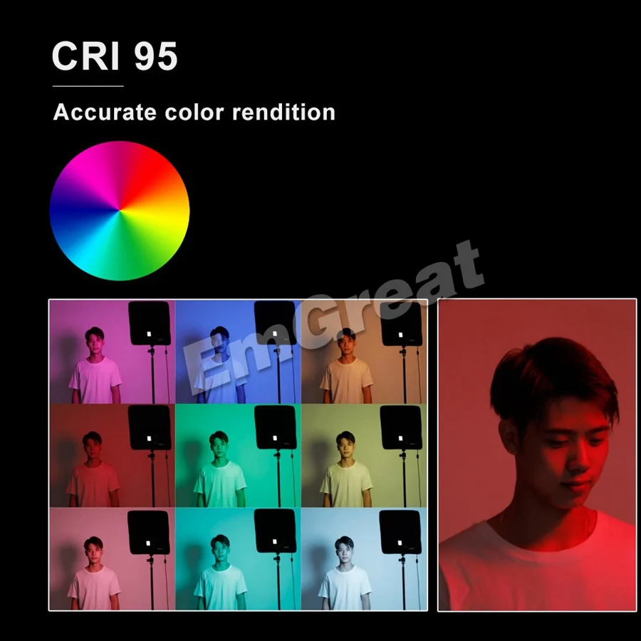 FalconEyes T12 RGB цветной 50 Вт 2700K 9999K двухцветный Регулируемый Диммируемый CRI 95
